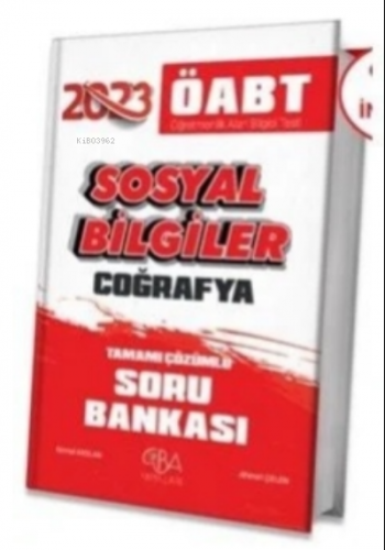 2023 ÖABT Sosyal Bilgiler Coğrafya Soru Bankası Çözümlü - Kitapiks.com