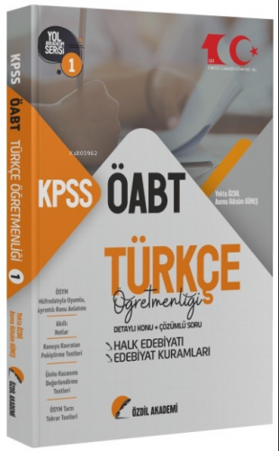 2023 ÖABT Türkçe 1. Kitap Halk Edebiyatı Konu Anlatımlı Soru Bankası -