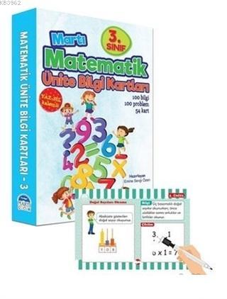 3. Sınıf Matematik Ünite Bilgi Kartları - Yaz Sil Kalemli - Kitapiks.c
