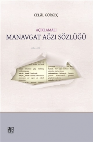 Açıklamalı Manavgat Ağzı Sözlüğü