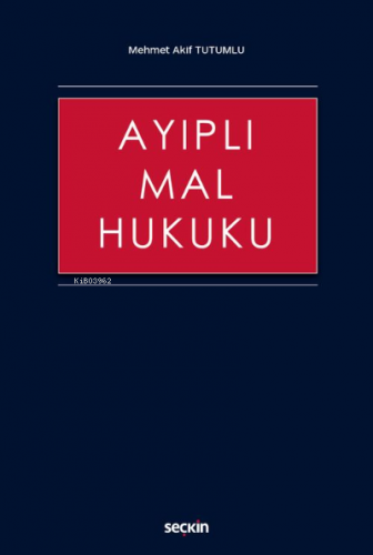 Ayıplı Mal Hukuku - Kitapiks.com