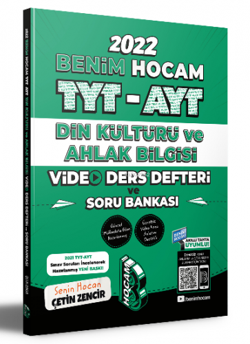 Benim Hocam 2022 TYT - AYT Din Kültürü Video Ders Defteri ve Soru Bank
