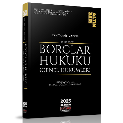 Borçlar Hukuku Genel Hükümler Konu Anlatımı