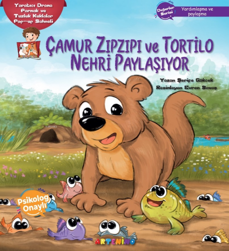 Çamur Zıpzıpı ve Tortilo Nehri Paylaşıyor;Yaratıcı Drama Parmak ve Tuzluk Kuklalar Pop-up Sahneli