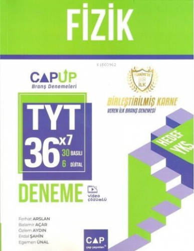 Çap Yayınları TYT Fizik 30 x 6 Up Deneme - Kitapiks.com