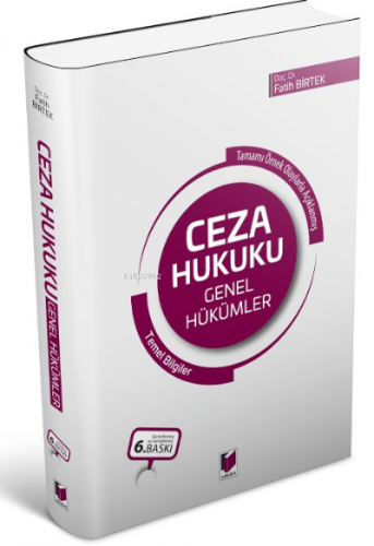 Ceza Hukuku Genel Hükümler Temel Bilgiler - Kitapiks.com