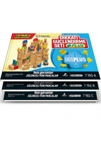 Dikkati Güçlendirme Seti Plus (3 Kitap Materyalsiz - 7 Yaş)