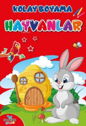 Eğlenceli Kolay Boyama Kitabı - Hayvanlar - Kitapiks.com