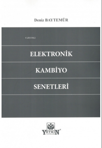 Elektronik Kambiyo Senetleri - Kitapiks.com