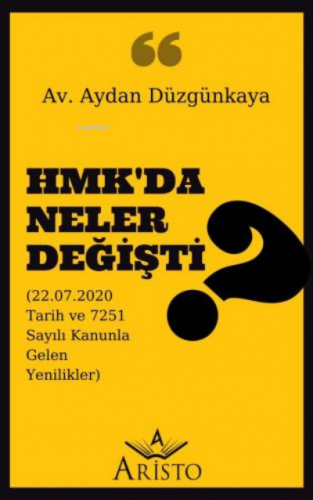 HMK'da Neler Değişti? - Kitapiks.com