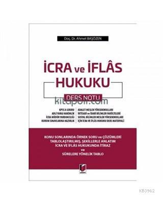 İcra ve İflas Hukuku Ders Notu - Kitapiks.com