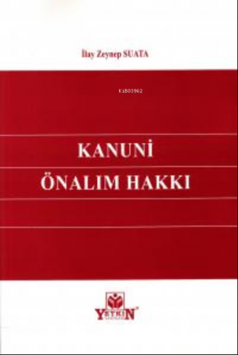 Kanuni Önalım Hakkı - Kitapiks.com