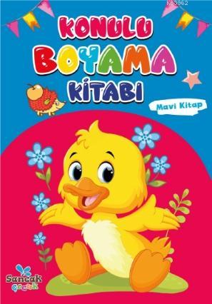 Konulu Boyama Kitabı - Mavi Kitap - Kitapiks.com