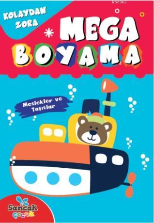 Mega Boyama; Taşıtlar - Kitapiks.com