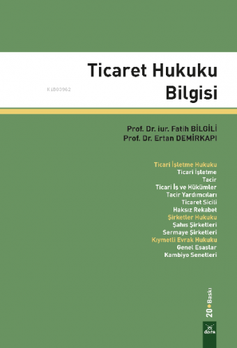 Ticaret Hukuku Bilgisi