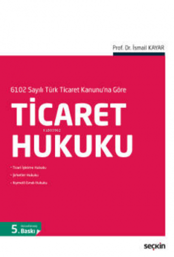 Ticaret Hukuku - Kitapiks.com