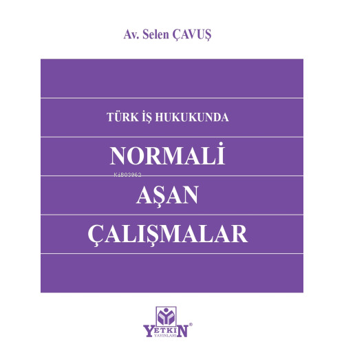 Türk İş Hukukunda Normali Aşan Çalışmalar