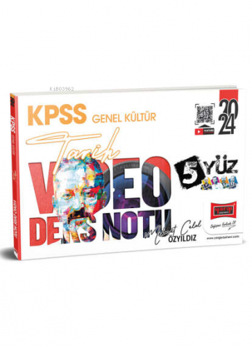 Yargı Yayınları 2024 KPSS Genel Kültür 5Yüz Tarih Video Ders Notları -