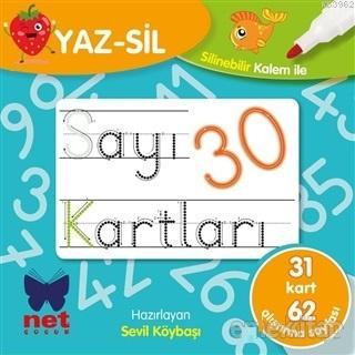 Yaz-Sil Sayı Kartları - Kitapiks.com