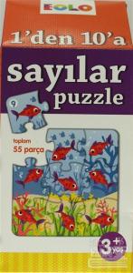 1'den 10'a Kadar Sayılar Puzzle