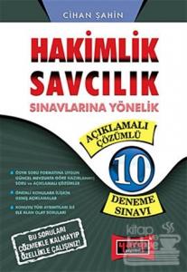 2009 Hakimlik Savcılık Sınavlarına Yönelik Açıklamalı Çözümlü 10 Deneme Sınavı