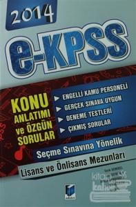 2014 E-KPSS Engelli Kamu Personeli Seçme Sınavı Lisans Önlisans Konu Anlatımı ve Özgün Sorular