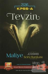 2016 KPSS A Grubu Tevzin Maliye Çözümlü Soru Bankası