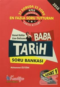 2016 KPSS Baba Tarih Soru Bankası Genel Kültür Önlisans