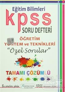 2016 KPSS Eğitim Bilimleri Öğretim Yöntem ve Teknikleri Soru Defteri
