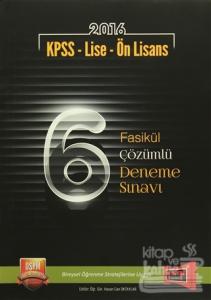 2016 KPSS Lise - Ön Lisans 6 Fasikül Çözümlü Deneme Sınavı