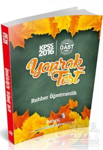 2016 KPSS ÖABT Rehber Öğretmenliği Çek Kopart Yaprak Test