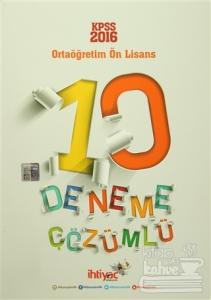 2016 KPSS Ortaöğretim Ön Lisans Çözümlü 10 Deneme