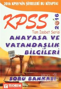 2016 KPSS Tam İsabet Serisi Anayasa ve Vatandaşlık Bilgileri Soru Bankası