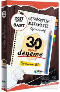 2017 KPSS ÖABT Ortaöğretim Matematik Öğretmenliği Çözümlü 30 Deneme