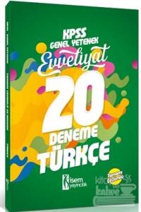 2018 KPSS Genel Yetenek Evveliyat Türkçe Tamamı Çözümlü 20 Deneme