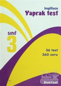 3. Sınıf İngilizce Yaprak Test