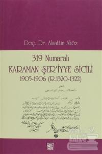 319 Numaralı Karaman Şer'iyye Sicili