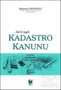 3402 Sayılı Kadastro Kanunu