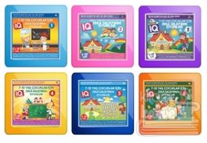 7-10 Yaş Çocuklar İçin IQ Zeka Geliştiren Oyunlar (6 Kitap Takım)