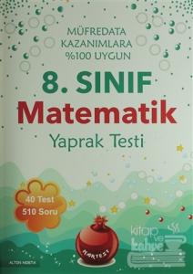 8. Sınıf Matematik Yaprak Testi