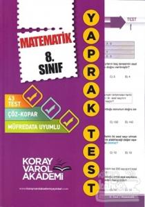 8. Sınıf Matematik Yaprak Testi