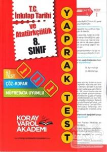 8. Sınıf T.C İnkılap Tarihi Ve Atatürkçülük Yaprak Testi