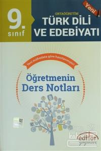 9. Sınıf Ortaöğretim Türk Edebiyatı Öğretmenin Ders Notları