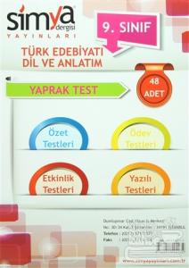 9. Sınıf Türk Edebiyatı Dil Ve Anlatım