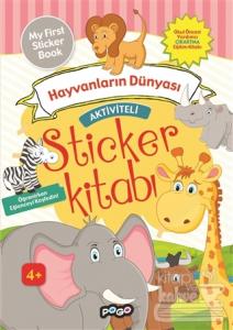 Aktiviteli Sticker Kitabı - Hayvanların Dünyası