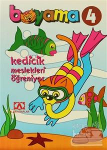Boyama 4 Kedicik Meslekleri Öğreniyor