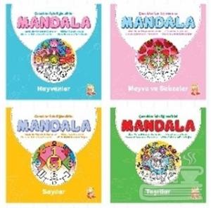 Çocuklar İçin Eğlendirici Mandala (4 Kitap)