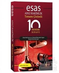 Esas Adli Hakimlik Tamamı Çözümlü 10 Deneme Sınavı