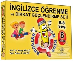 İngilizce Öğrenme ve Dikkat Güçlendirme Seti (8 Kitap)