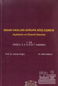 İnsan Hakları Avrupa Sözleşmesi Cilt: 1